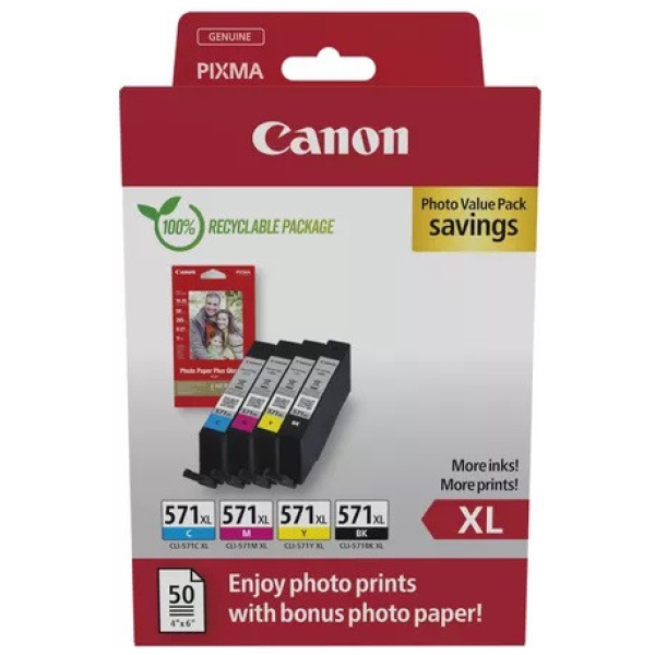 Canon CLI-571 XL Multipack (színes+fekete patron csomag) #1
