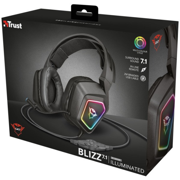 Trust GXT 450 Blizz RGB 7.1 Surround LED-es Gaming headset #6