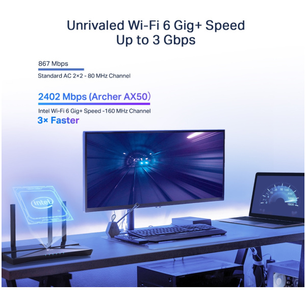 TP-Link AX3000 két sávos Gigabit Wi-Fi 6 Router Archer AX50 #4