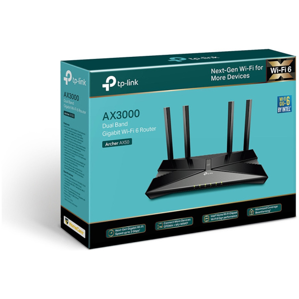 TP-Link AX3000 két sávos Gigabit Wi-Fi 6 Router Archer AX50 #7