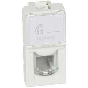 Legrand Program Mosaic RJ11 aljzat, 1 modul #1
