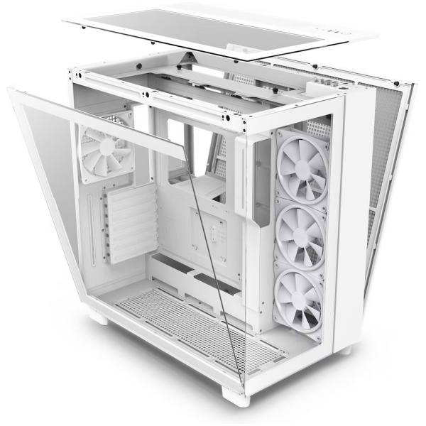 NZXT H9 Elite White ház üveg oldalablakkal (fehér) #5