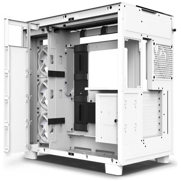 NZXT H9 Elite White ház üveg oldalablakkal (fehér) #6