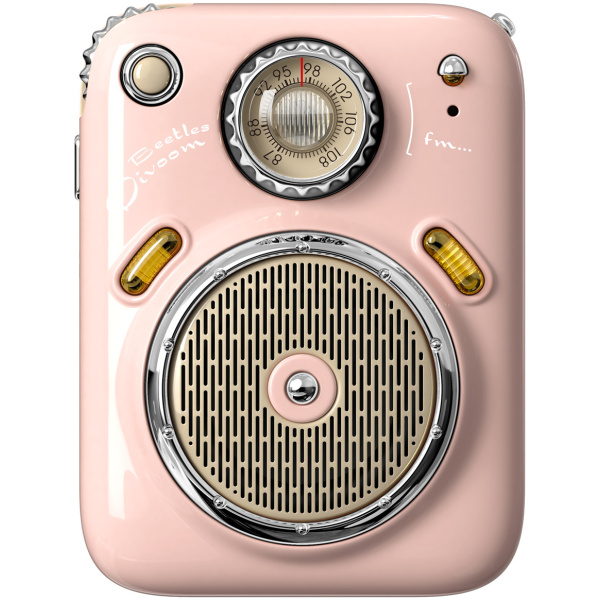 Divoom Beetles Bluetooth mini hangszóró FM rádióval (rózsaszín) #1