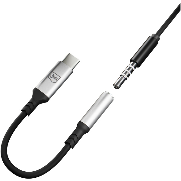 3mk USB Type-C > Sztereo Jack (aljzat) átalakító kábel #5