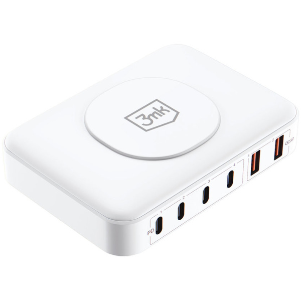 3mk Hyper Charger PowerMax USB töltő (220V) - 100W, 4x USB-C, 2x USB-A port #3