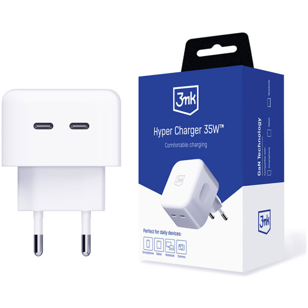 3mk Hyper Charger USB-C töltő (220V) - 35W, 2x USB-C port #6