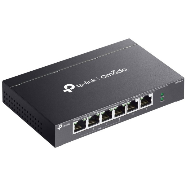 TP-Link DS106P Omada 6-Port 10/100Mbps Desktop Switch 4 PoE+ porttal #4