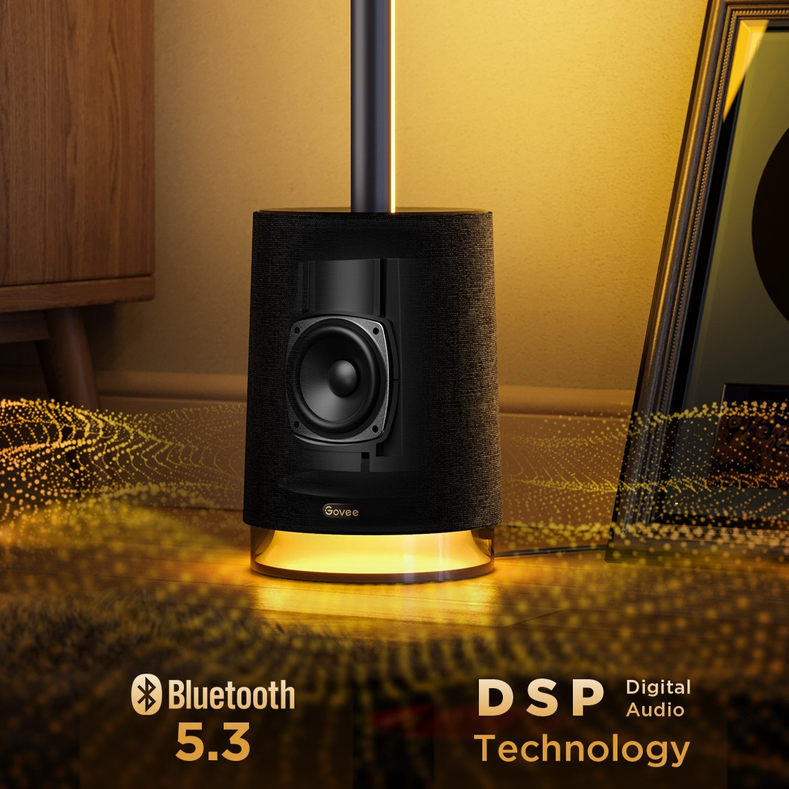 Govee Lyra RGBICWW sarok állólámpa hangszóróval NEW #5