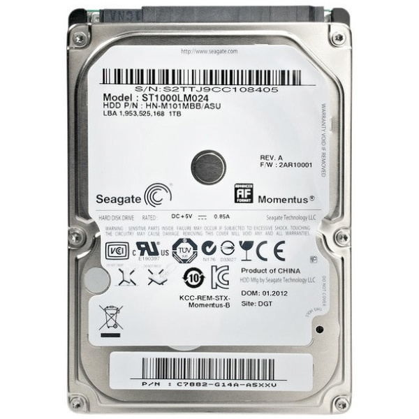 1TB Seagate HDD 5400 rpm SATA3, 16MB cache, 2,5" (használt) #1