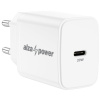 AlzaPower USB-C 20W fali gyorstöltő (fehér) #1