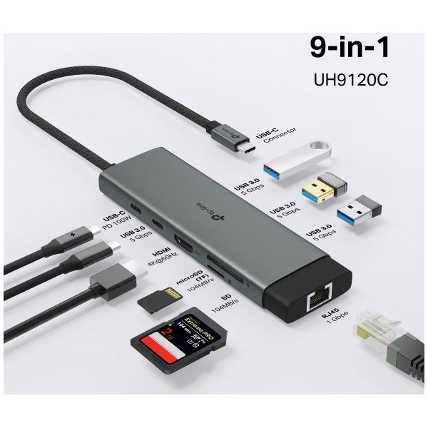 TP-Link UH9120C USB Type-C 9 in 1 Hub NEW #4