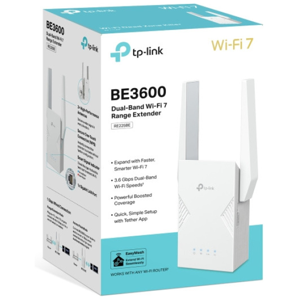 TP-Link BE3600 Dual-Band Wi-Fi 7 Range Extender Gbit porttal (RE225BE) NEW #5