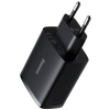 Baseus kompakt hálózati gyorstöltő 3x USB-A port (220V), max 17W, fekete #3