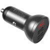 Baseus autós töltő 2x USB-A, 4.8A 24W, LCD kijelzővel #2