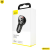 Baseus autós töltő 2x USB-A, 4.8A 24W, LCD kijelzővel #3
