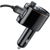 Baseus S-06 autós FM transzmitter (12/24V) - MP3, 3.4A 2x USB autós töltő #3
