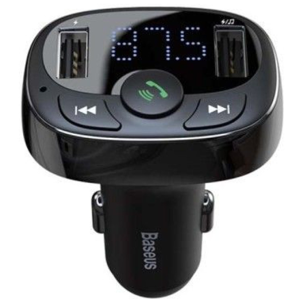 Baseus S-09A autós FM transzmitter (12/24V) - 2xUSB microSD FM adó, autós töltő #3