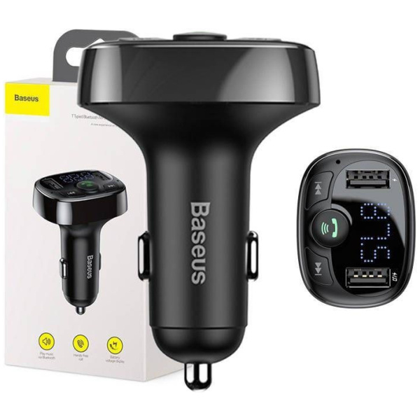 Baseus S-09A autós FM transzmitter (12/24V) - 2xUSB microSD FM adó, autós töltő #4