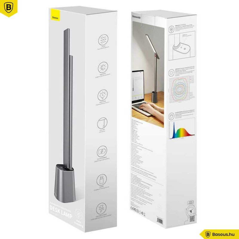 Baseus Smart Eye összecsukható, újratölthető asztali lámpa (sötétszürke) #3