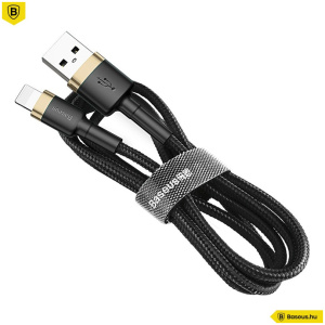 Baseus Lightning - USB töltő- és adatkábel 1m - fekete-arany #2