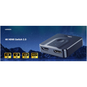 Ugreen kétirányú 2-in-1 HDMI 4K 60Hz splitter és átkapcsoló #2