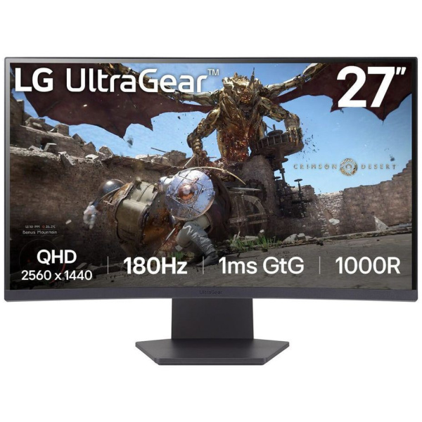 27" LG 27GS60QX-B 180Hz UltraGear™ QHD ívelt gaming monitor (VA LED) #1