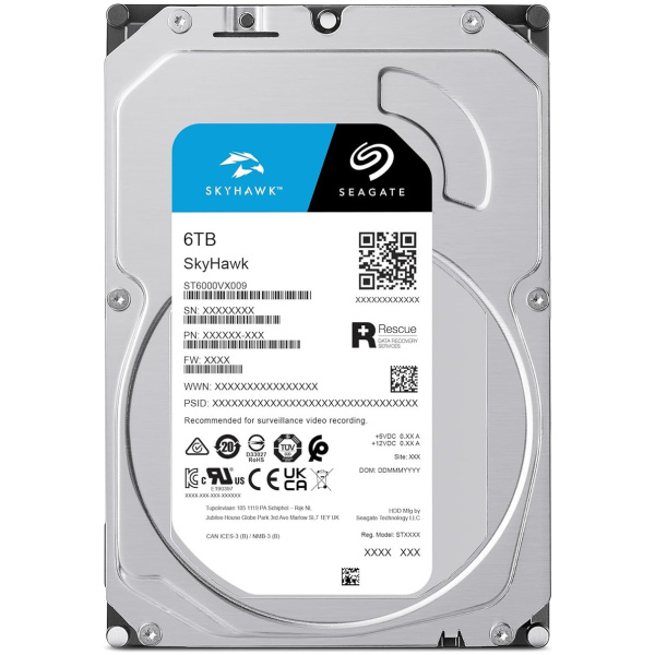 6TB Seagate SkyHawk™ SATA3 HDD 256MB - ST6000VX009 #1