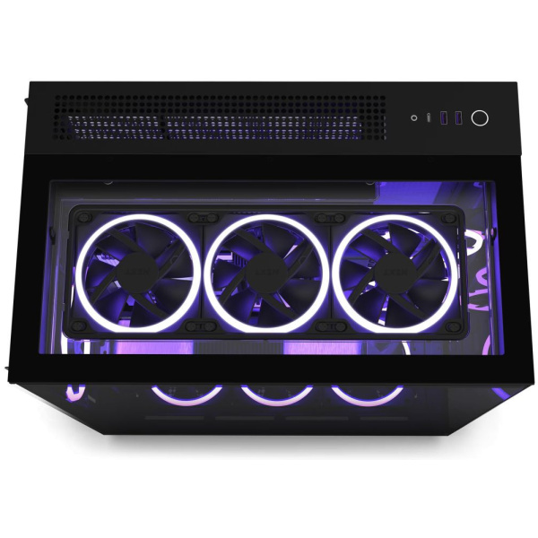 NZXT H9 Elite Black ház üveg oldalablakkal (fekete) #2