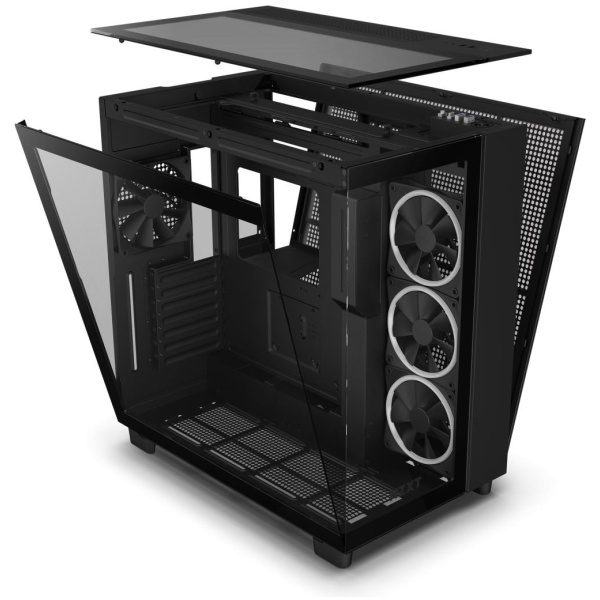 NZXT H9 Elite Black ház üveg oldalablakkal (fekete) #5