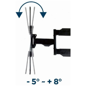 Gembird VESA dönthető, forgatható fali konzol (max. 32 kg, 55"-ig) - WM-55ST-01 #2