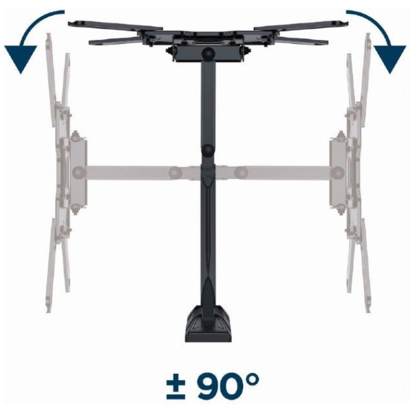 Gembird VESA dönthető, forgatható fali konzol (max. 32 kg, 55"-ig) - WM-55ST-01 #3