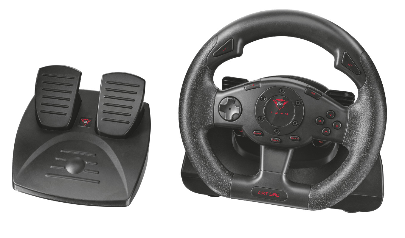 Trust GXT 580 Sano Vibration Feedback Racing Wheel kormány #1