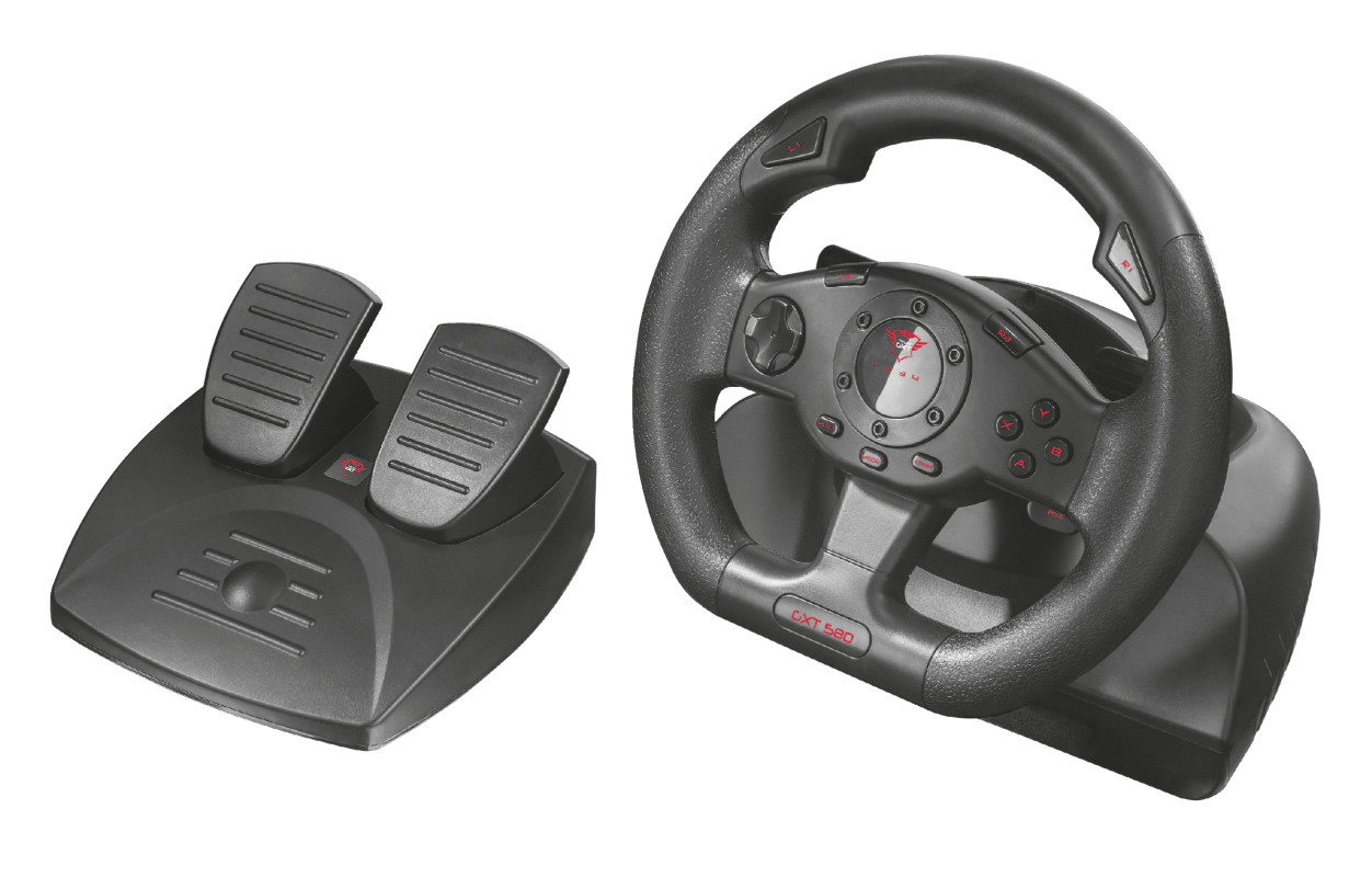 Trust GXT 580 Sano Vibration Feedback Racing Wheel kormány #3