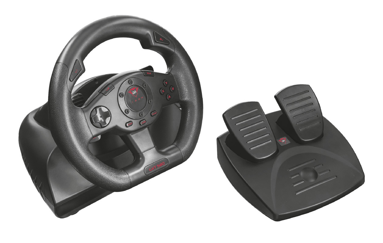 Trust GXT 580 Sano Vibration Feedback Racing Wheel kormány #4