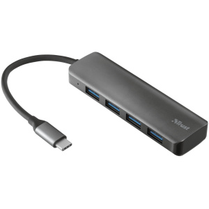 Trust Halyx 4-portos USB HUB Aluminium (USB 3.2) Type-C csatlakozóval #1