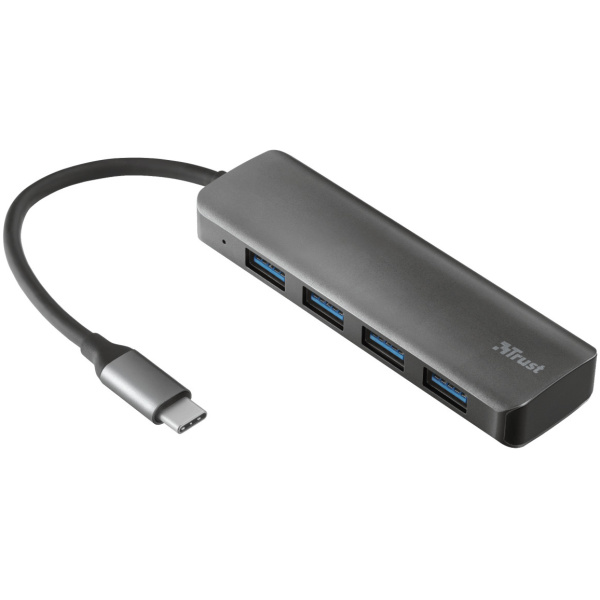 Trust Halyx 4-portos USB HUB Aluminium (USB 3.2) Type-C csatlakozóval #1