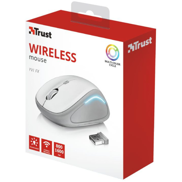 Trust Ivy FX Wireless Mouse (fehér-szürke) #5