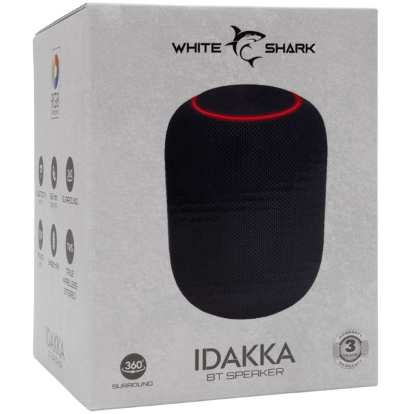 White Shark Idakka Bluetooth hangszóró (fekete) #6