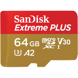 64GB Sandisk Extreme Plus microSD kártya + SD adapter (Class 10) #2