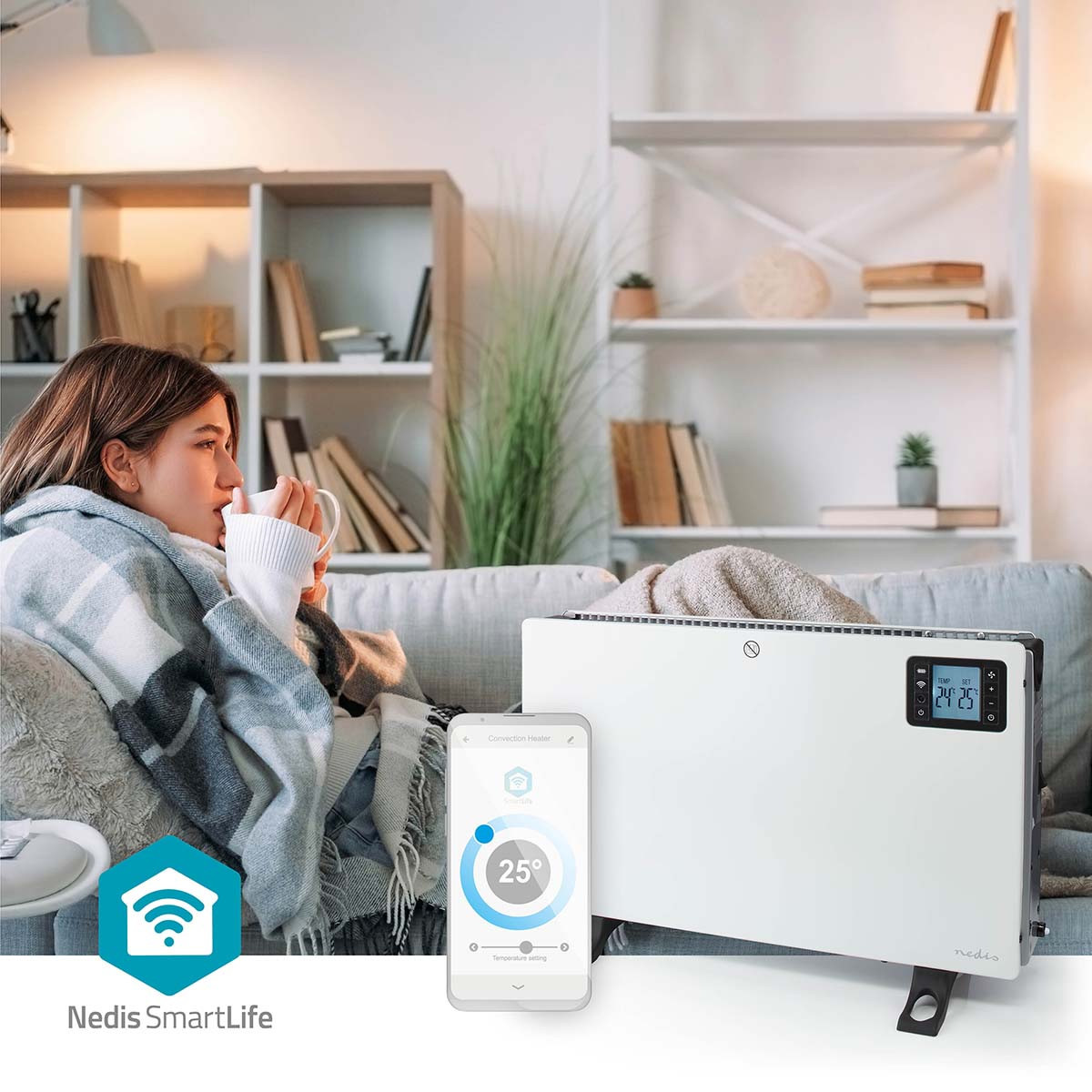 Nedis SmartLife Wi-Fi konvektor távirányítóval 2kW NEW #4