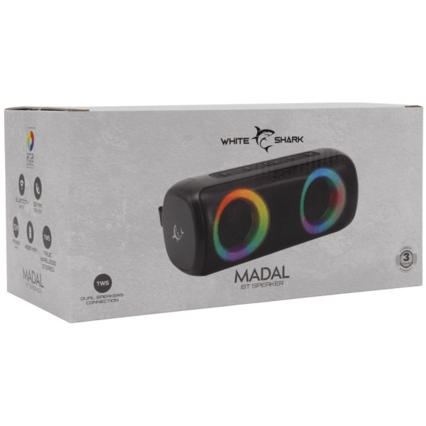 White Shark Madal Bluetooth hangszóró (fekete) #6