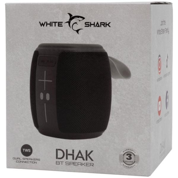 White Shark Dhak Bluetooth hangszóró (fekete) #5