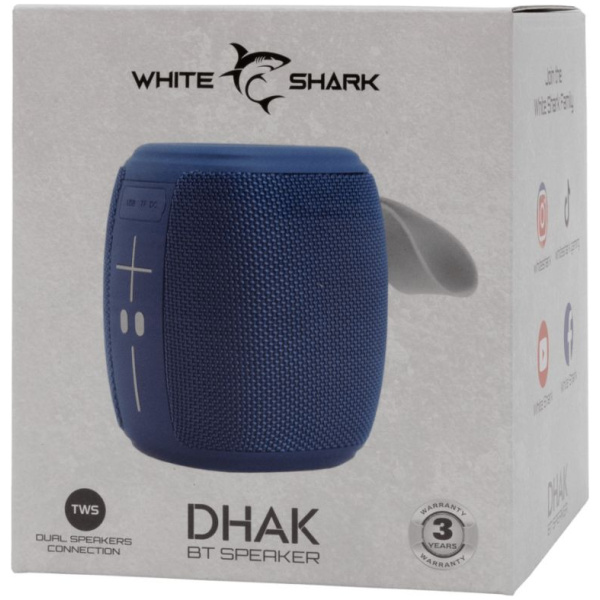 White Shark Dhak Bluetooth hangszóró (kék) #5