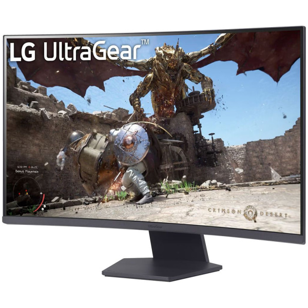 31,5" LG 32GS60QC-B UltraGear™ QHD ívelt gaming monitor (VA LED, 180Hz) #2