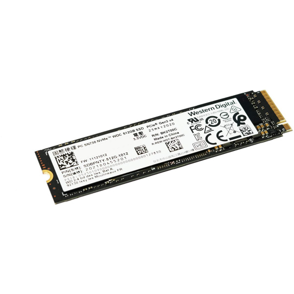 512GB WD SN730 NVMe SSD - M.2 (PCIe 3.0) (használt) #1