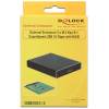 Delock Külső ház, 2x SATA M.2 SSD > USB 10 Gbps (USB 3.1) RAID-del #5