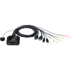 KVM 2 PC átkapcsoló - HDMI 4K, USB és audio csatlakozókkal ATEN CS22H #1