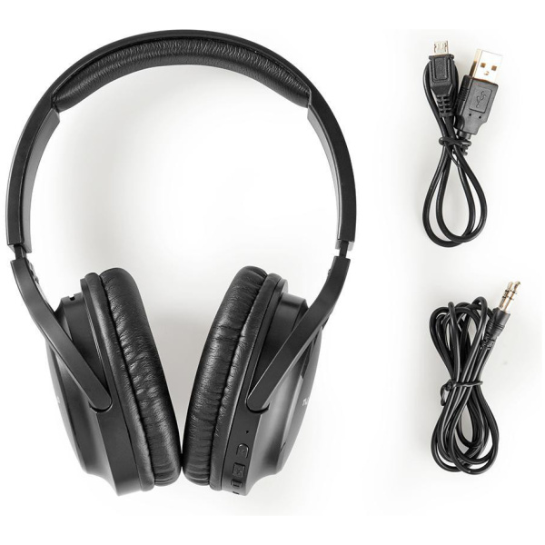 Nedis Over-Ear Bluetooth fejhallgató 20 óra akkuidővel (fekete) #6