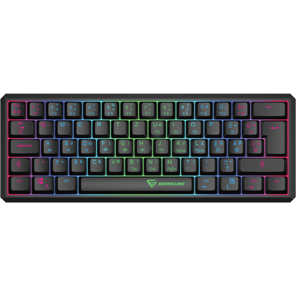 Silverline MK518 Mechanikus Gamer TKL billentyű, RGB világítással #1